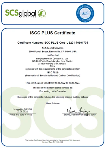 SCS Recycled Content Certificate