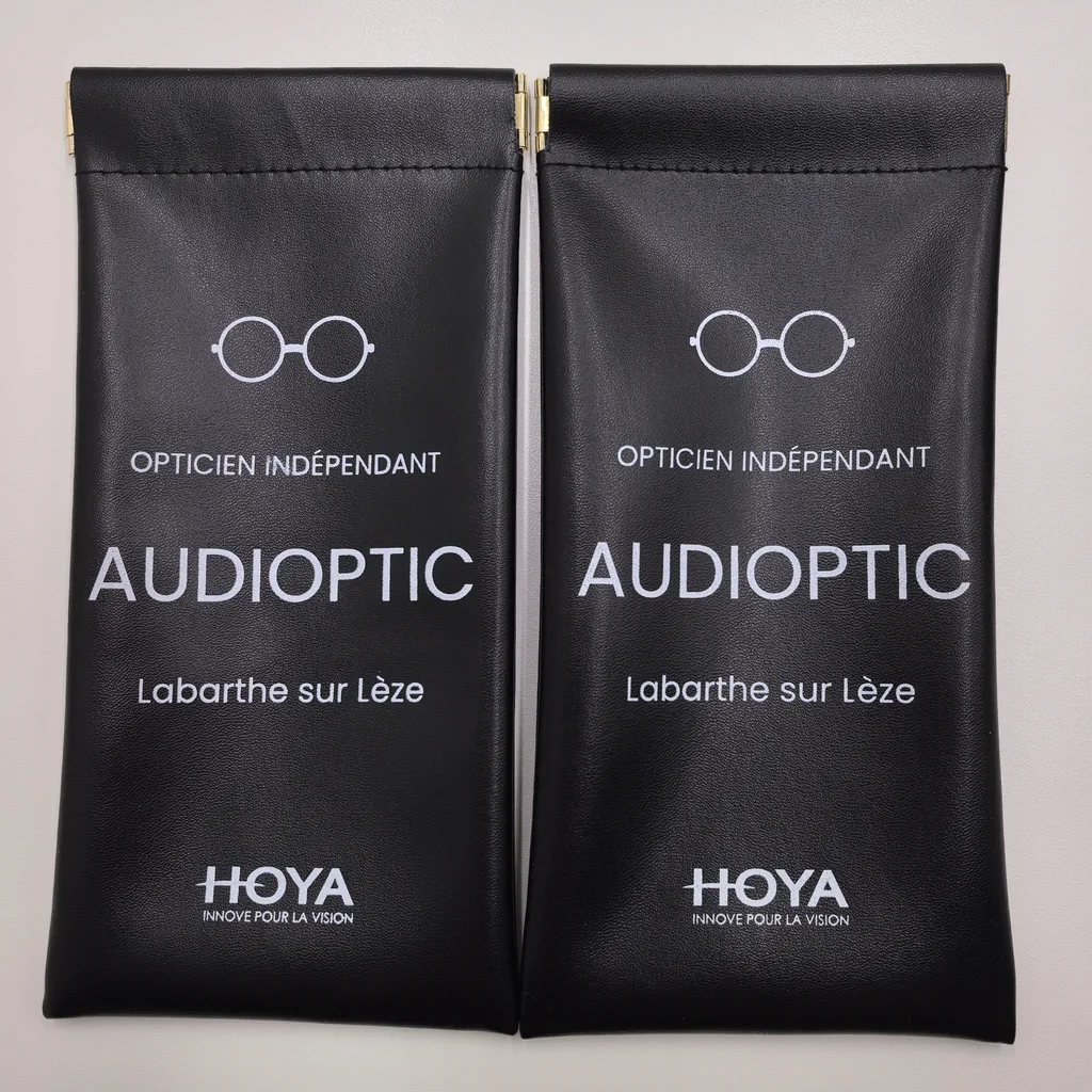 Custom Eyeglass Pouches — Custom Eyewear Branding Prototype (LOG #3894)
