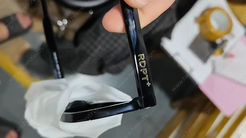 Private Label Custom Temple Hot Stamping — Custom Eyewear Branding Prototype (LOG #3847)