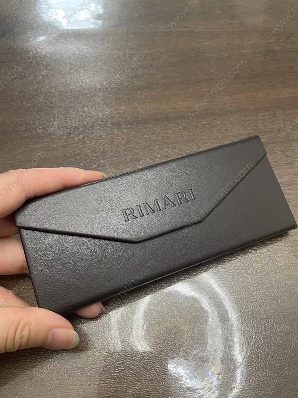 Custom Debossed Eyewear Case & Foil-Stamped Cloth — Custom Eyewear Branding Prototype (LOG #3899)