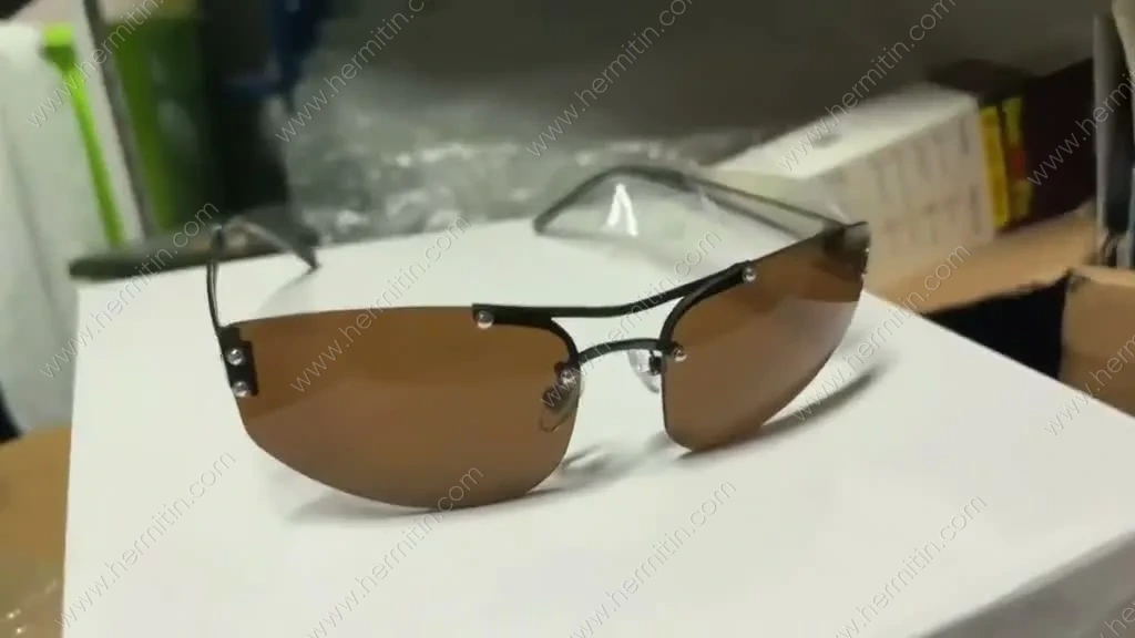 Stainless Steel Eyewear Frame PP Sample — Custom Eyewear Branding Prototype (LOG #3854)