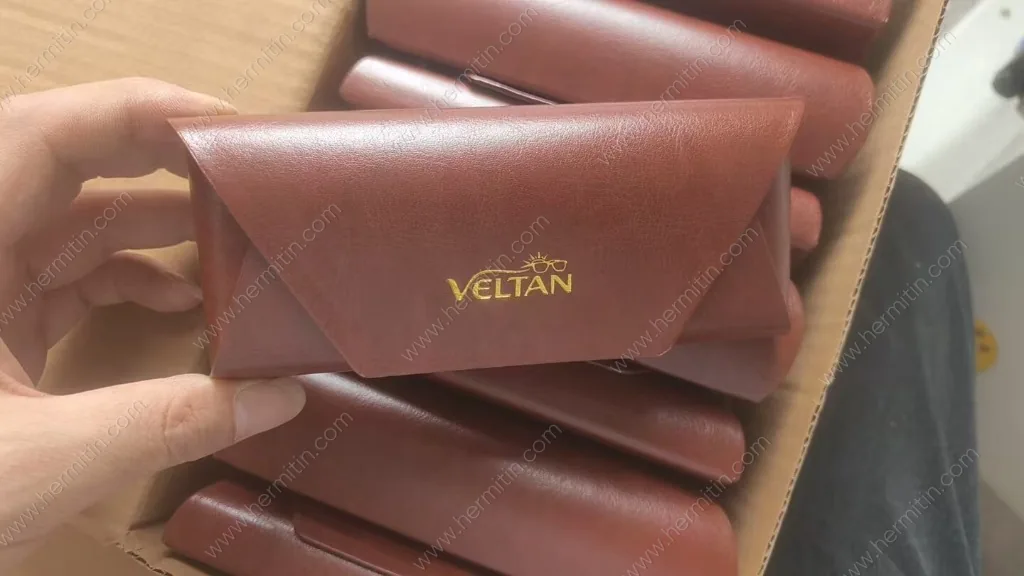Custom Gold Foil-Stamped Eyewear Packaging Suite (Foldable Case, Cloth & Gift Box) — Custom Eyewear Branding Prototype (LOG #3841)