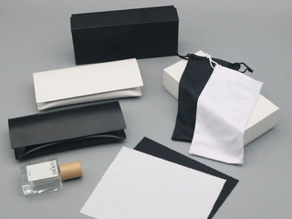 Premium Leather Soft Glasses Case Set