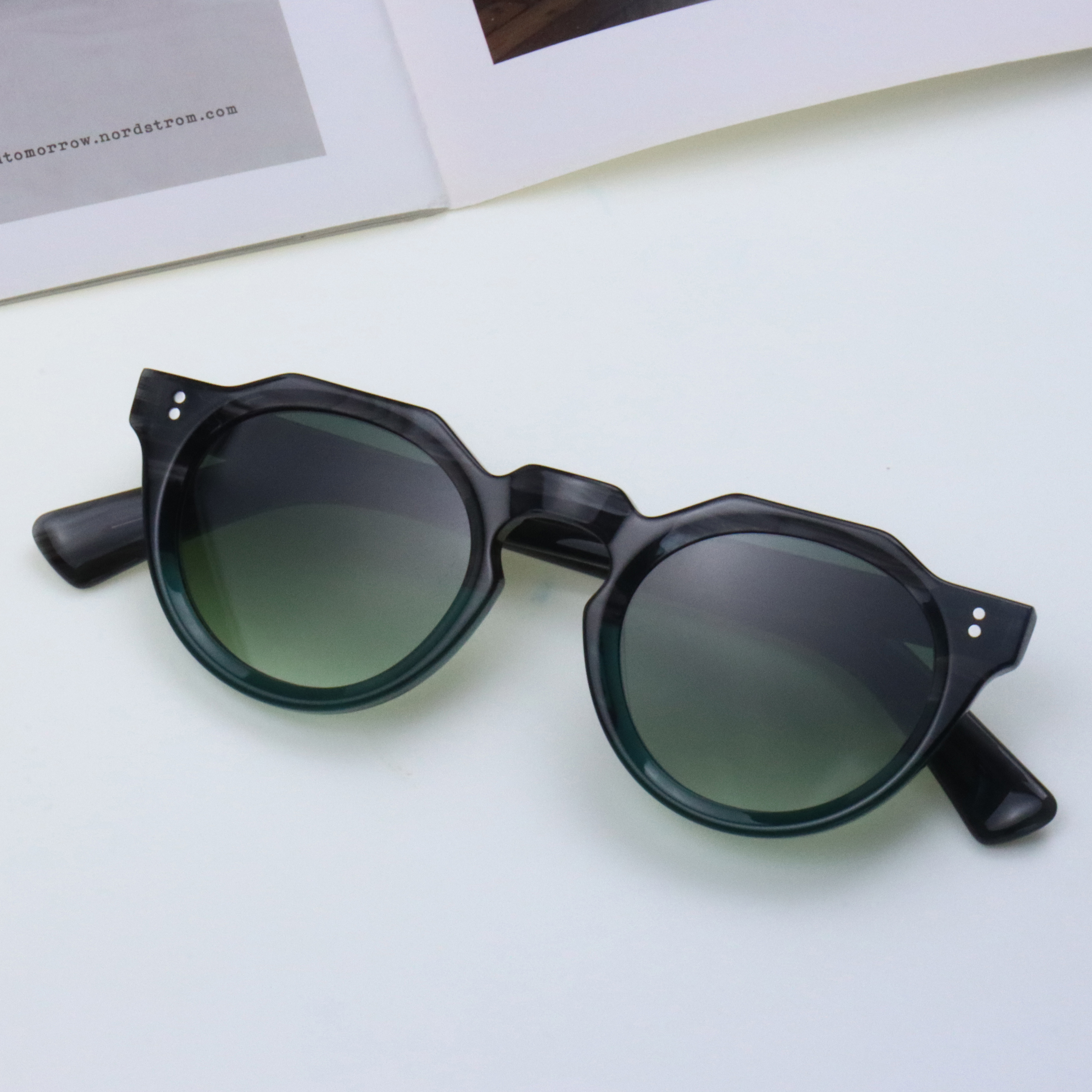 Multiple colors Acetate High-quality Acetate Custom Sunglasses Women Polarized Luxury Designer Sunglasses Men - Details 1