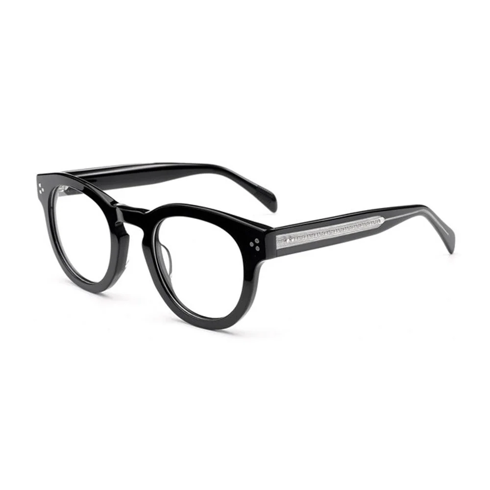 Custom High-End Retro Trending Optical Acetate Eyeglasses Elegant Acetate Frame with Logo Designer Fashionable Wholesale Glasses