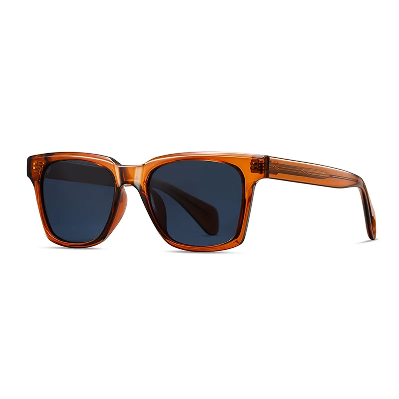 Other Acetate Vintage Square Oversized Green Acetate Polarized Sunglasses - View 1