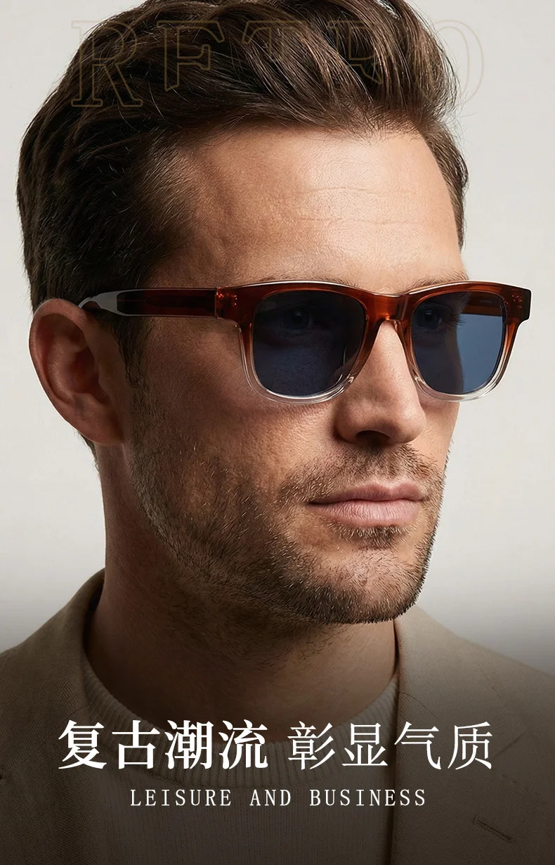 Vintage Acetate Polarized Sunglasses | TAC High-Definition Lenses UV400 Protection