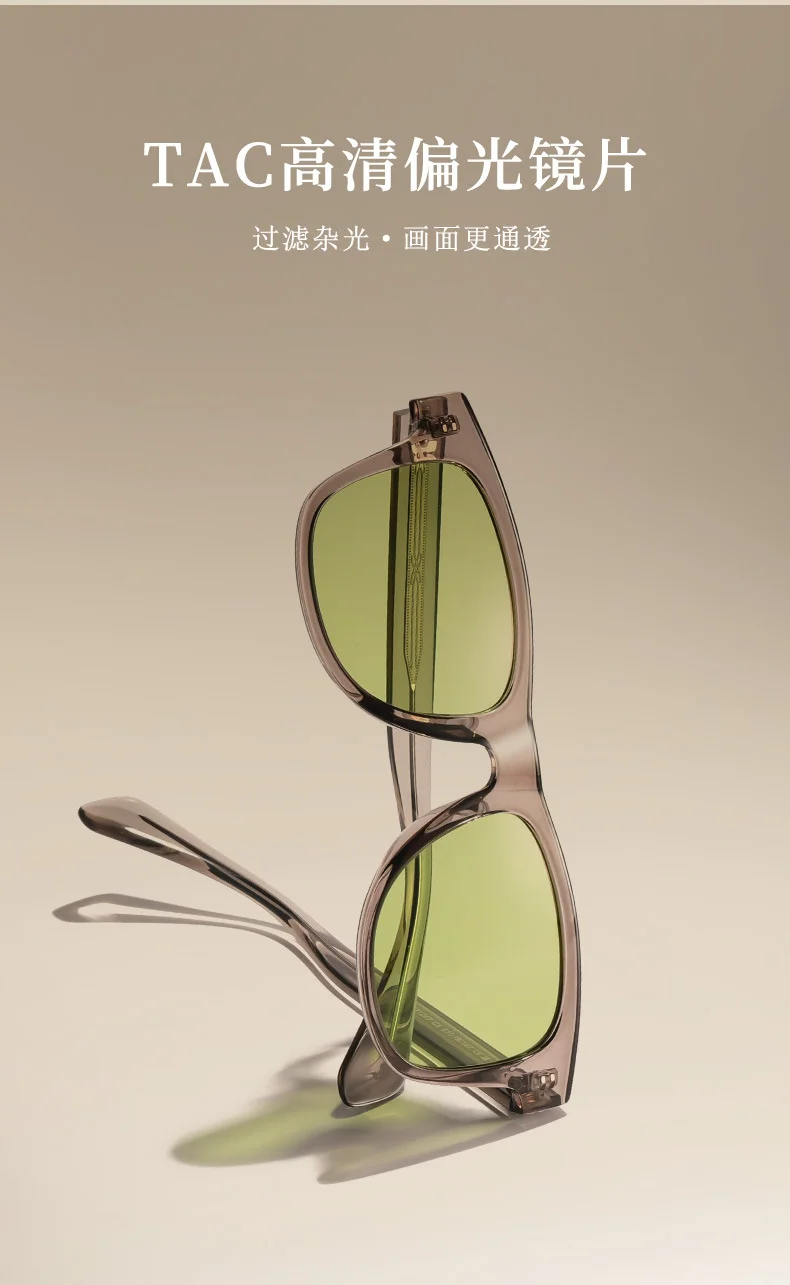 Other Acetate Vintage Acetate Polarized Sunglasses | TAC High-Definition Lenses UV400 Protection - Details 2