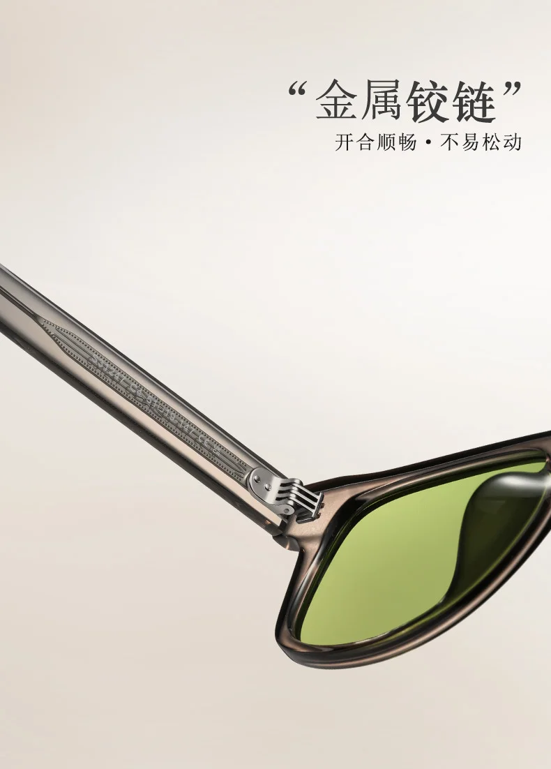 Other Acetate Vintage Acetate Polarized Sunglasses | TAC High-Definition Lenses UV400 Protection - Details 5