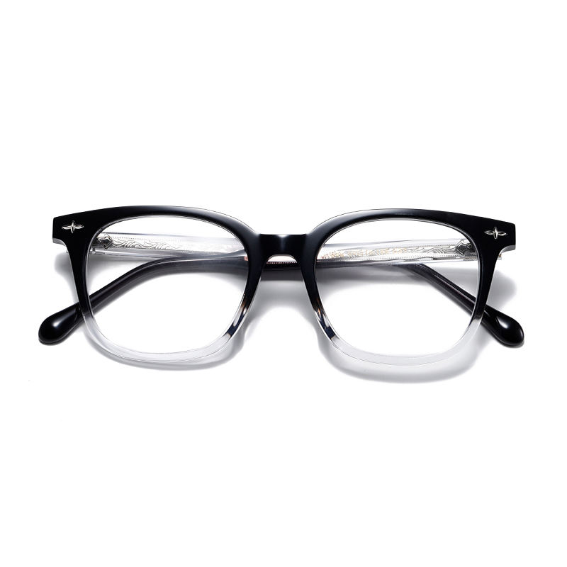 Acetate Custom High Quality Square Frame Acetate Optical Glasses for Men Women Fashion Colored Frame Custom Logo Wholesale - View 2