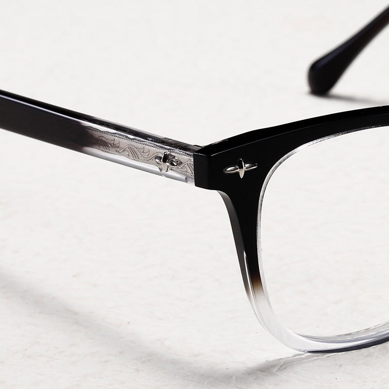 Acetate Custom High Quality Square Frame Acetate Optical Glasses for Men Women Fashion Colored Frame Custom Logo Wholesale - View 5