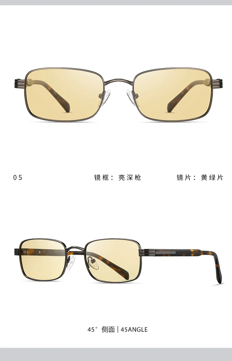 Other Acetate Metal & Acetate Square Polarized Sunglasses for Men | TAC Lenses with UV Protection - Details 12