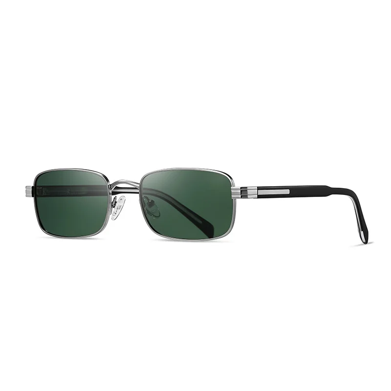 Other Acetate Metal & Acetate Square Polarized Sunglasses for Men | TAC Lenses with UV Protection - View 4