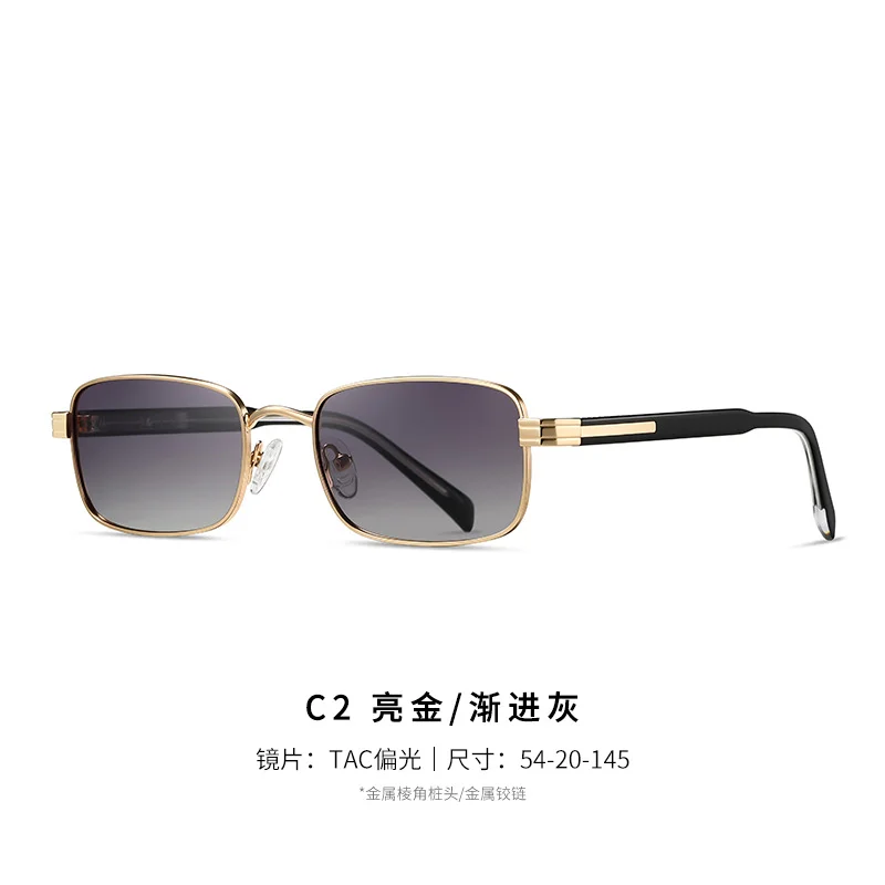 Other Acetate Metal & Acetate Square Polarized Sunglasses for Men | TAC Lenses with UV Protection - View 6