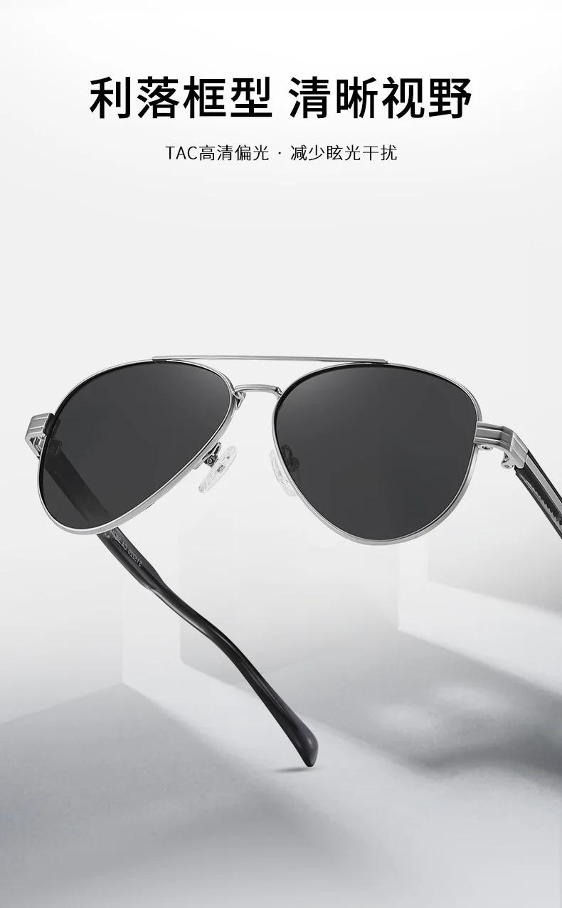 Other Acetate Vintage Metal-Acetate Polarized Sunglasses | New Style UV400 Protective Eyewear Premium Teardrop Shades - Details 3