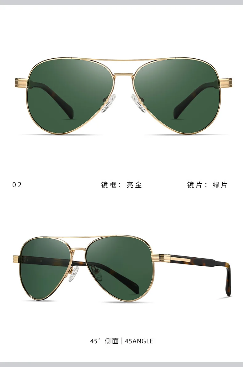 Other Acetate Vintage Metal-Acetate Polarized Sunglasses | New Style UV400 Protective Eyewear Premium Teardrop Shades - Details 9