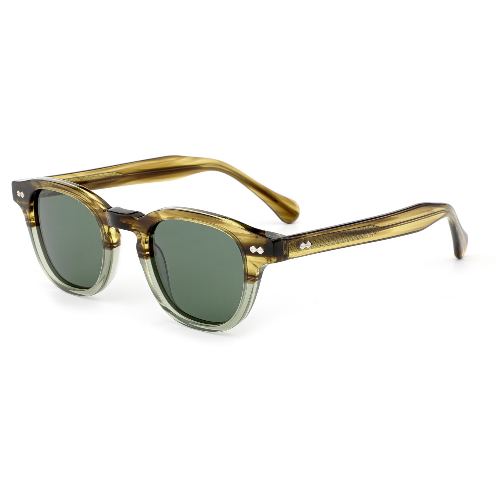 Other Acetate Vantage Old Money Style Luxury Designer Glasses Man Uv400 Protection Trendy Green Custom Logo Acetate Sunglasses Shades - View 6