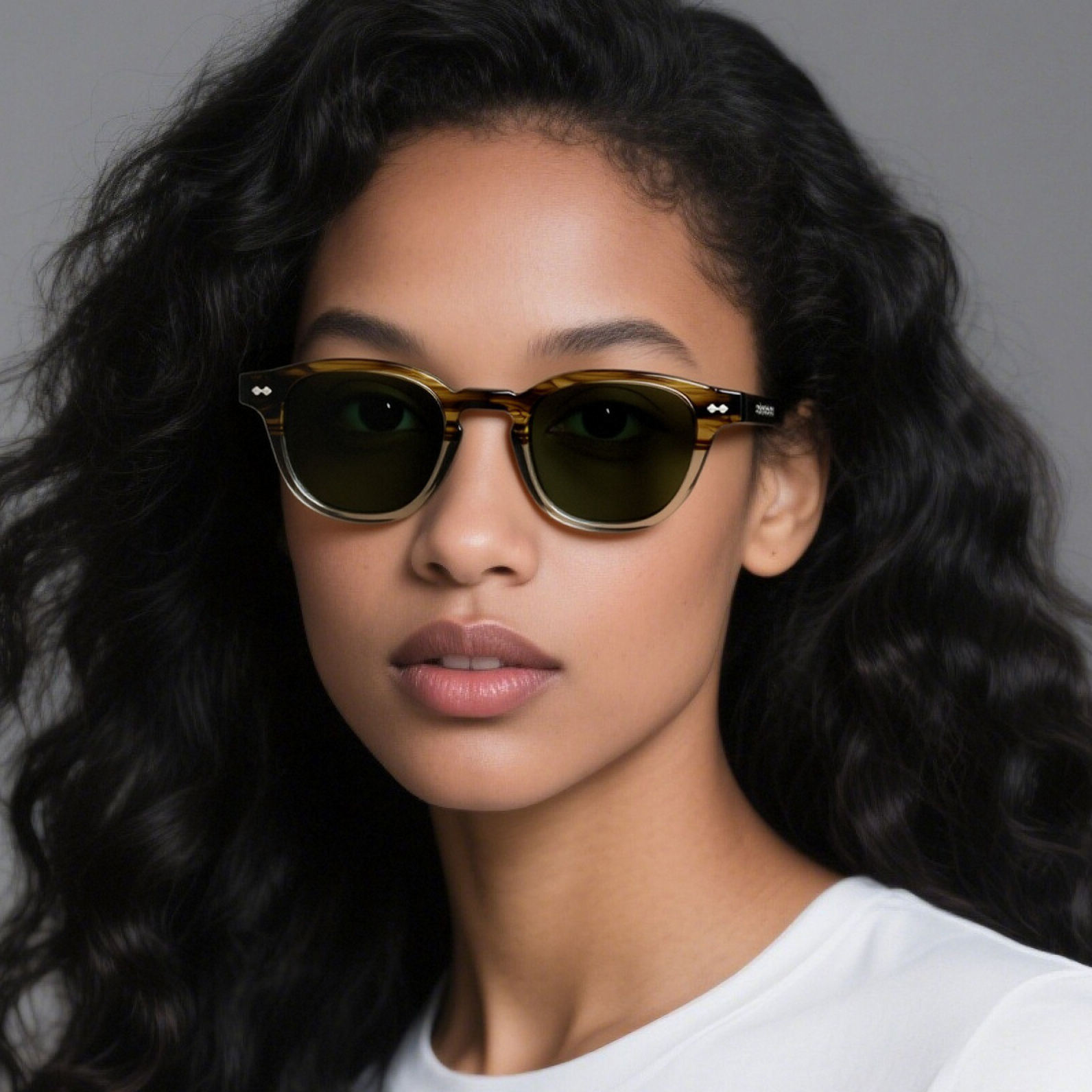 Vantage Old Money Style Luxury Designer Glasses Man Uv400 Protection Trendy Green Custom Logo Acetate Sunglasses Shades Custom Eyewear