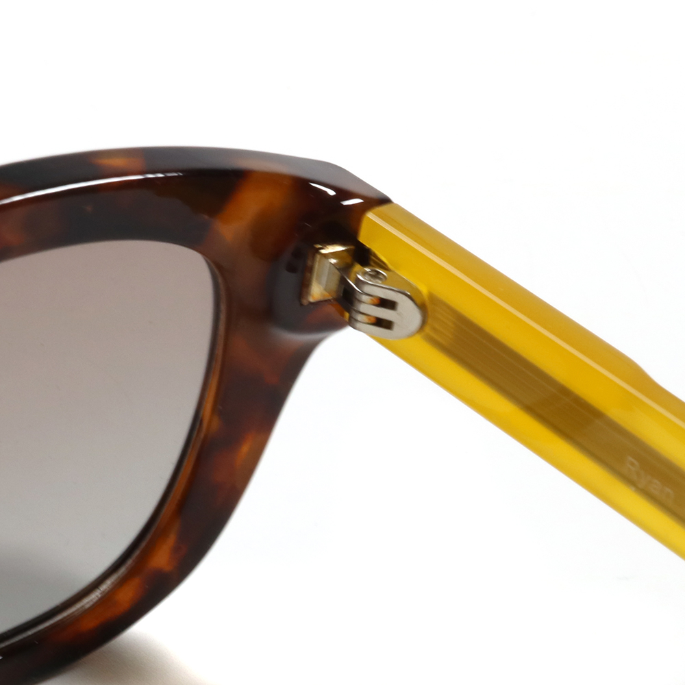 Other Acetate New Retro Custom logo Round Frame Sunglasses Hippie New Thick Frame Acetate Temple Colorful Sunglasses - Details 7