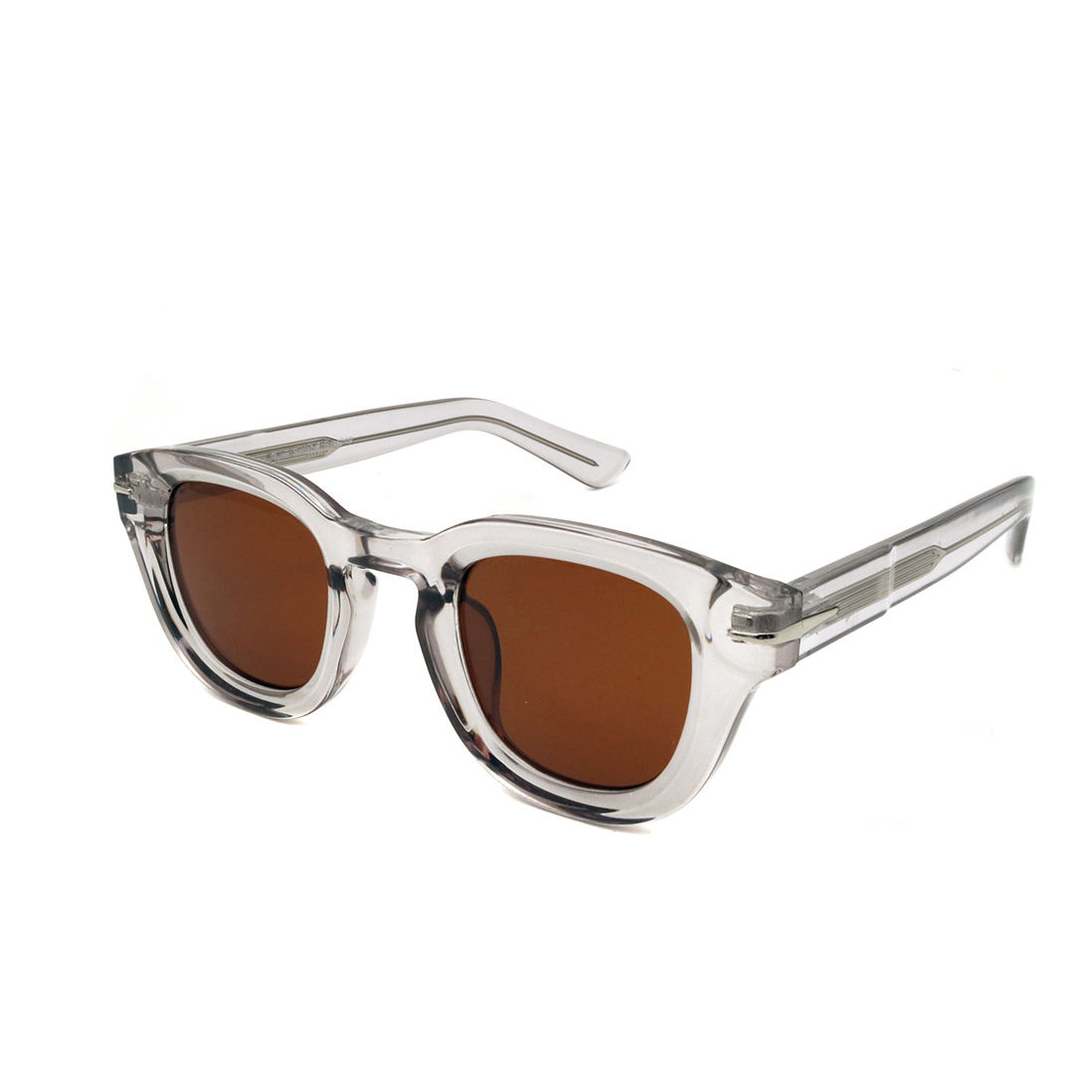 Other Acetate New Retro Custom logo Round Frame Sunglasses Hippie New Thick Frame Acetate Temple Colorful Sunglasses - View 4