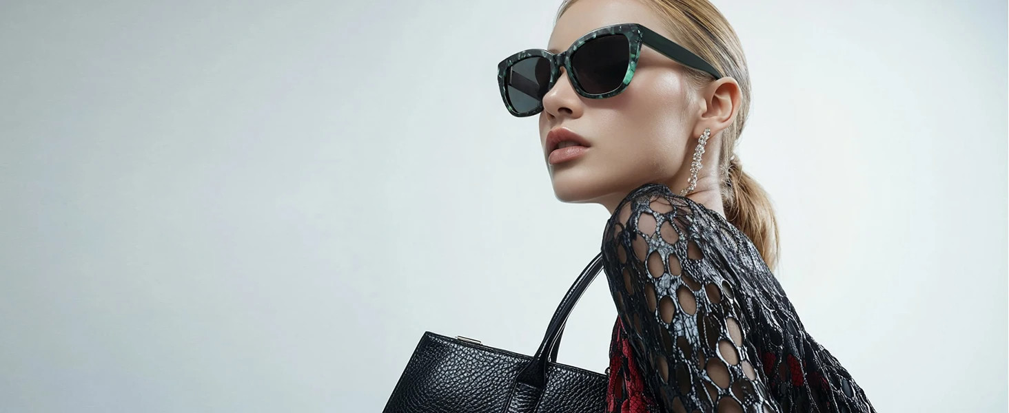 Other Acetate 2025 new Trendy luxury Butterfly Polarized Sunglasses Fashion Thick Frame Acetate Sun Glasses Driving UV400 Protection for lady - Details 1