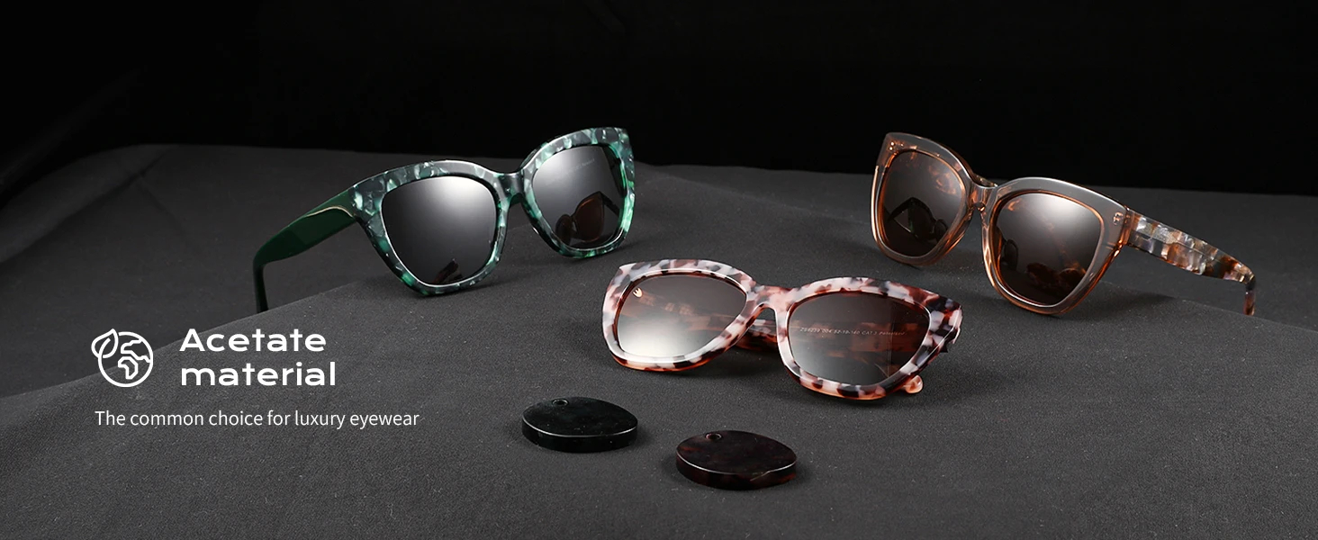 Other Acetate 2025 new Trendy luxury Butterfly Polarized Sunglasses Fashion Thick Frame Acetate Sun Glasses Driving UV400 Protection for lady - Details 2