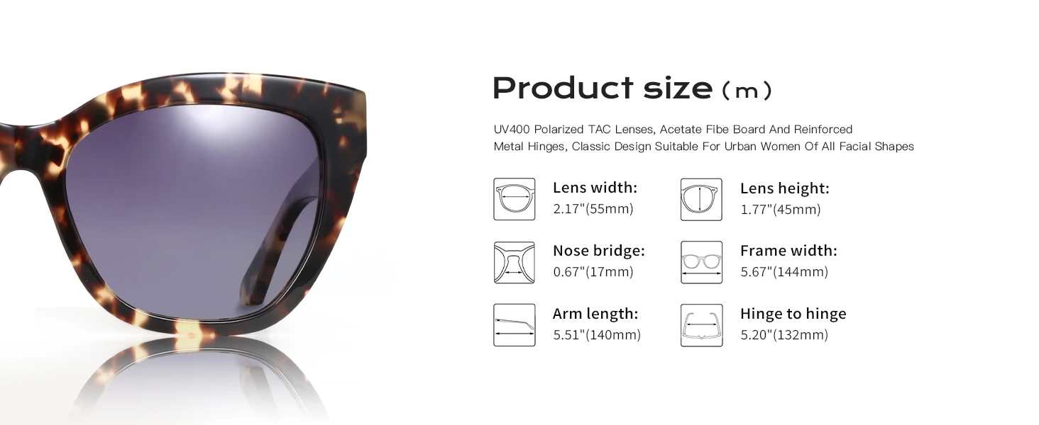 Other Acetate 2025 new Trendy luxury Butterfly Polarized Sunglasses Fashion Thick Frame Acetate Sun Glasses Driving UV400 Protection for lady - Details 7