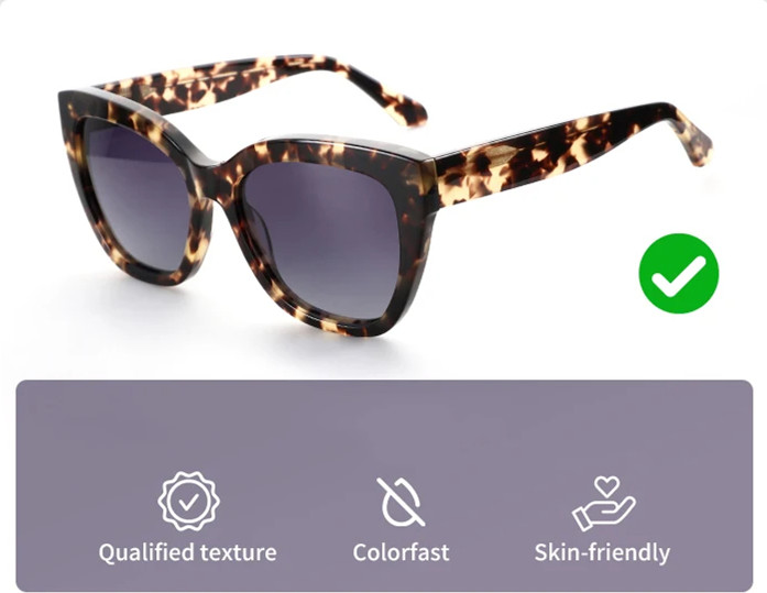 Other Acetate 2025 new Trendy luxury Butterfly Polarized Sunglasses Fashion Thick Frame Acetate Sun Glasses Driving UV400 Protection for lady - Details 8