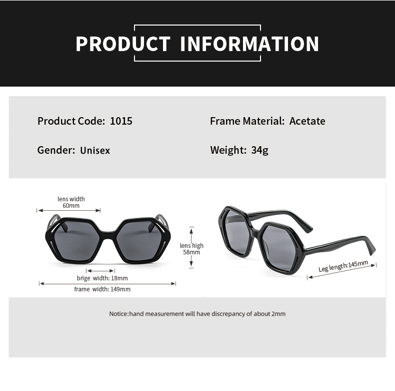 Wholesale Uv400 Fashion OEM ODM Polarized Sunglasses Custom Logo Acetate Shades High Quality Polarized Women Men Sunglasses Details and Specifications