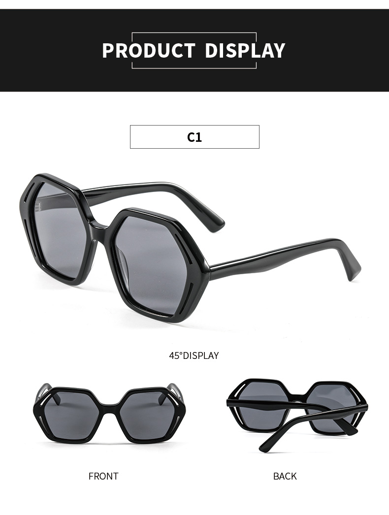 Other Acetate Wholesale Uv400 Fashion OEM ODM Polarized Sunglasses Custom Logo Acetate Shades High Quality Polarized Women Men Sunglasses - Details 7