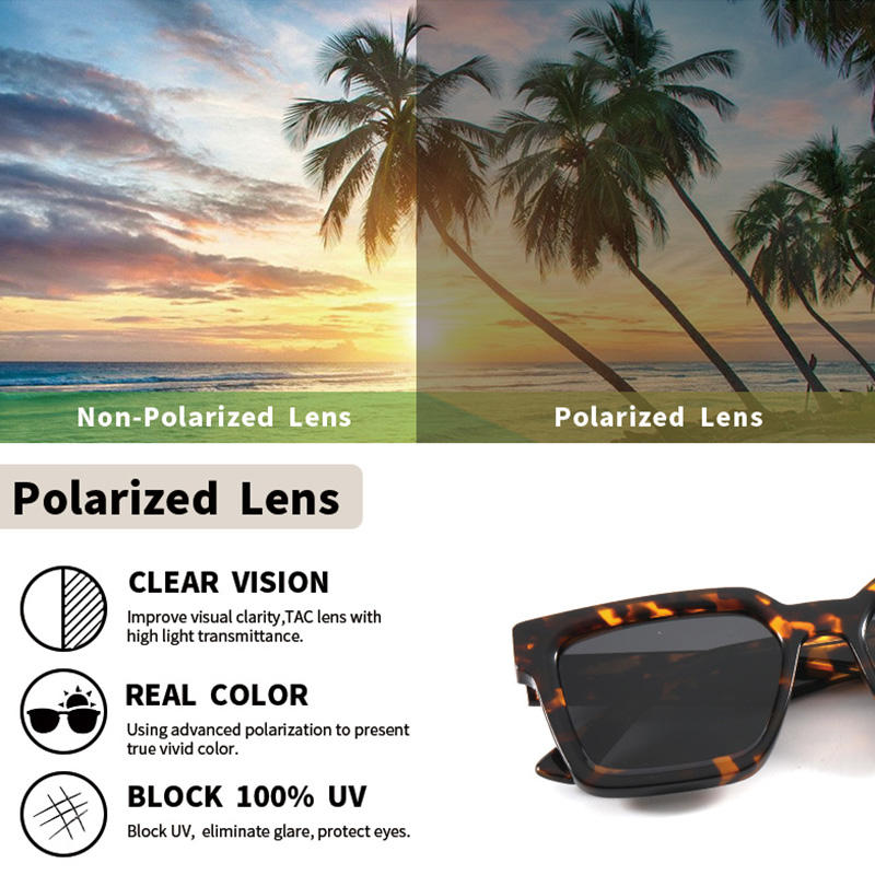 Wholesale Uv400 Fashion OEM ODM Polarized Sunglasses Custom Logo Acetate Shades High Quality Polarized Women Men Sunglasses Custom Eyewear