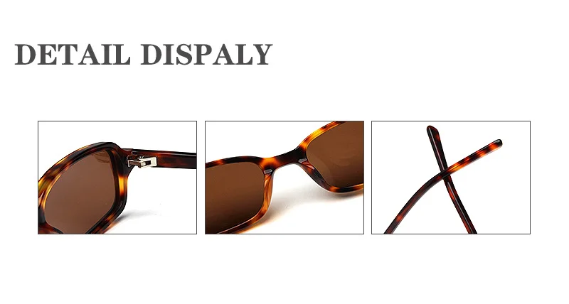 Glossy Black Grey Lens, Tortoiseshell Tea Lens, Clear Tea Tea Lens, Clear Grey Grey Lens, Beige Frame Tea Lens Acetate Square Small Frame Fashion Sunglasses | Street Style Trendy Premium Acetate Shades - Details 1