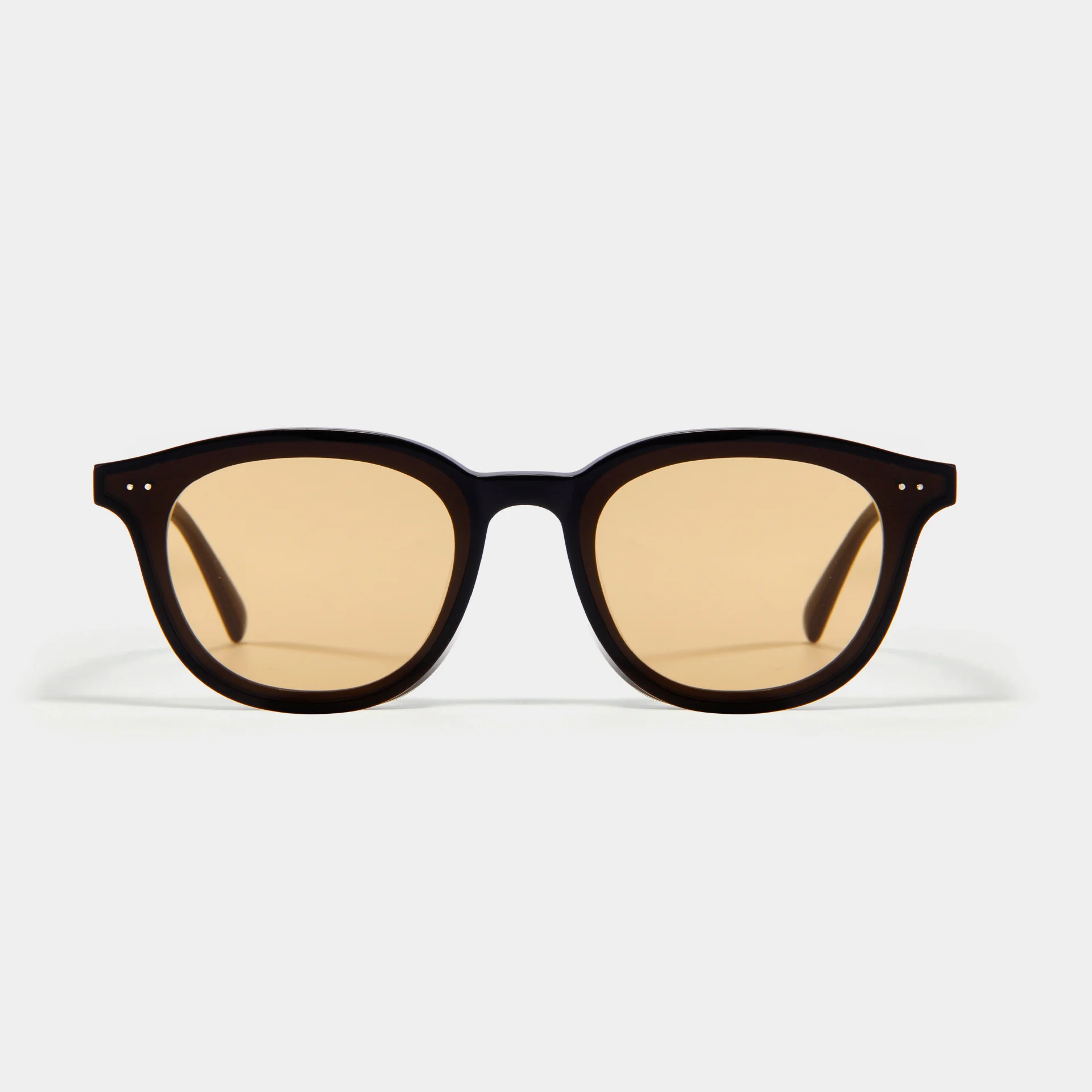 Black Frame Orange Lens, Black Frame Pink Lens, Black Frame Green Lens, Black Frame Grey Lens Acetate Classic Round Frame Acetate Sunglasses - View 6