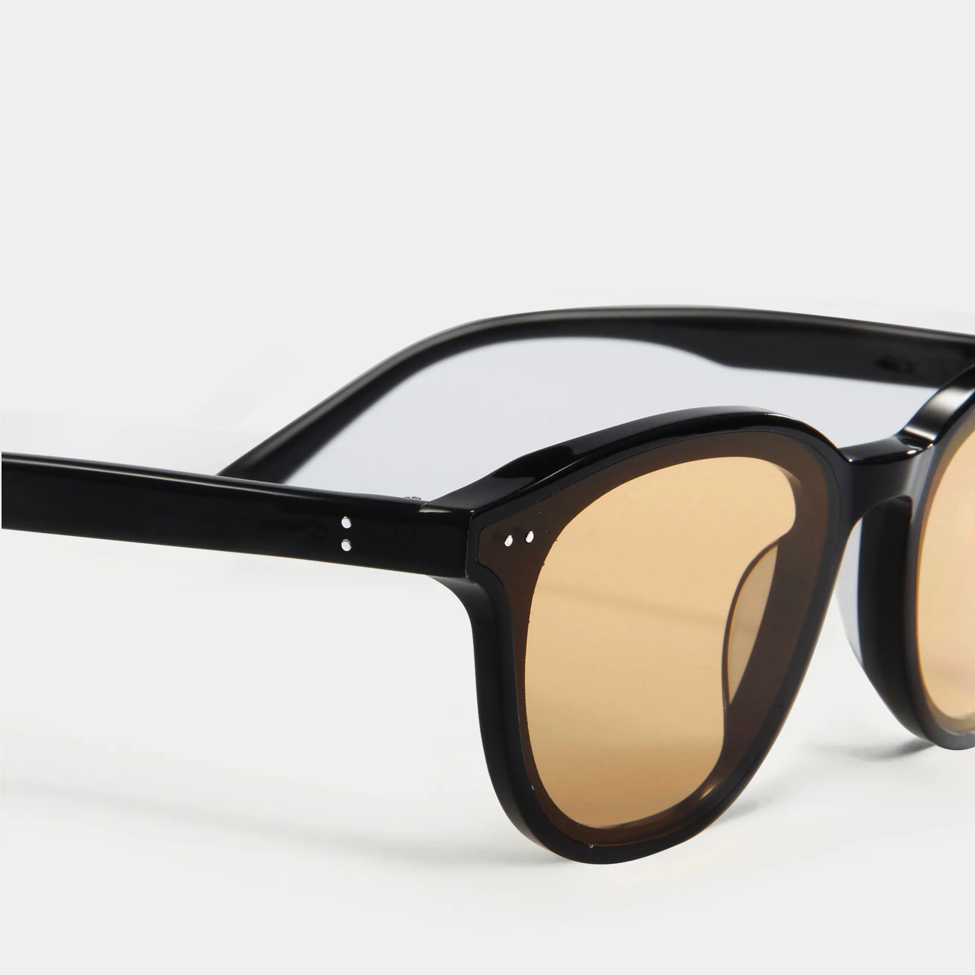 Black Frame Orange Lens, Black Frame Pink Lens, Black Frame Green Lens, Black Frame Grey Lens Acetate Classic Round Frame Acetate Sunglasses - View 7