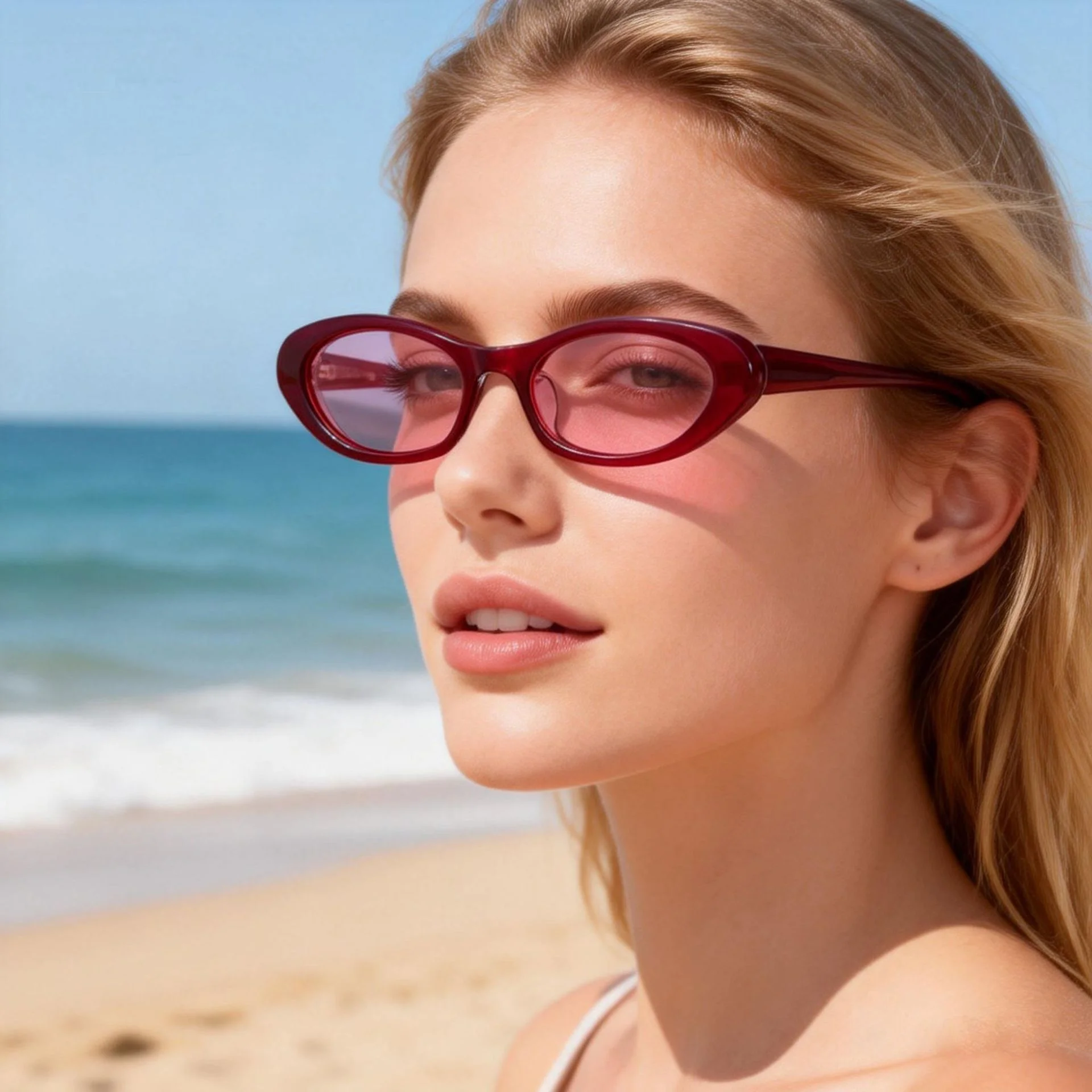Glossy Black Tea Lens, Tortoiseshell Tea Lens, Brown Tortoiseshell Green Lens, Solid White Beige Lens, Wine Red Pink Lens, Clear Green Grey Lens Acetate Best-Selling British Retro Small Frame UV Protection Sunglasses | Trendy Oval Multi-Color Acetate Shades - Details 8