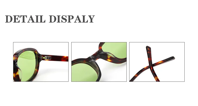 Glossy Black Tea Lens, Tortoiseshell Green Lens, Clear Tea Tea Lens, Clear Grey Blue Lens, Dark Green Tea Lens, Dark Green Pink Lens Acetate Premium Oval Frame Sunglasses for Women | Trendy Small Frame Acetate Shades - Details 1