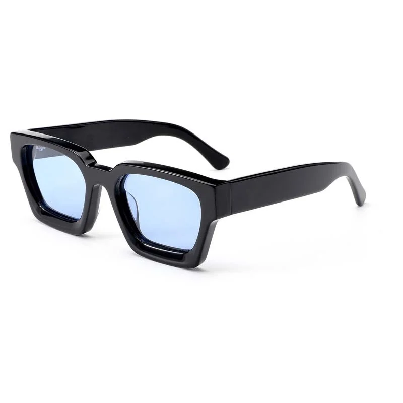 Trendy Thick Frame Sunglasses | Oversized Personalized Retro Candy Color Lens 1439 Acetate Shades