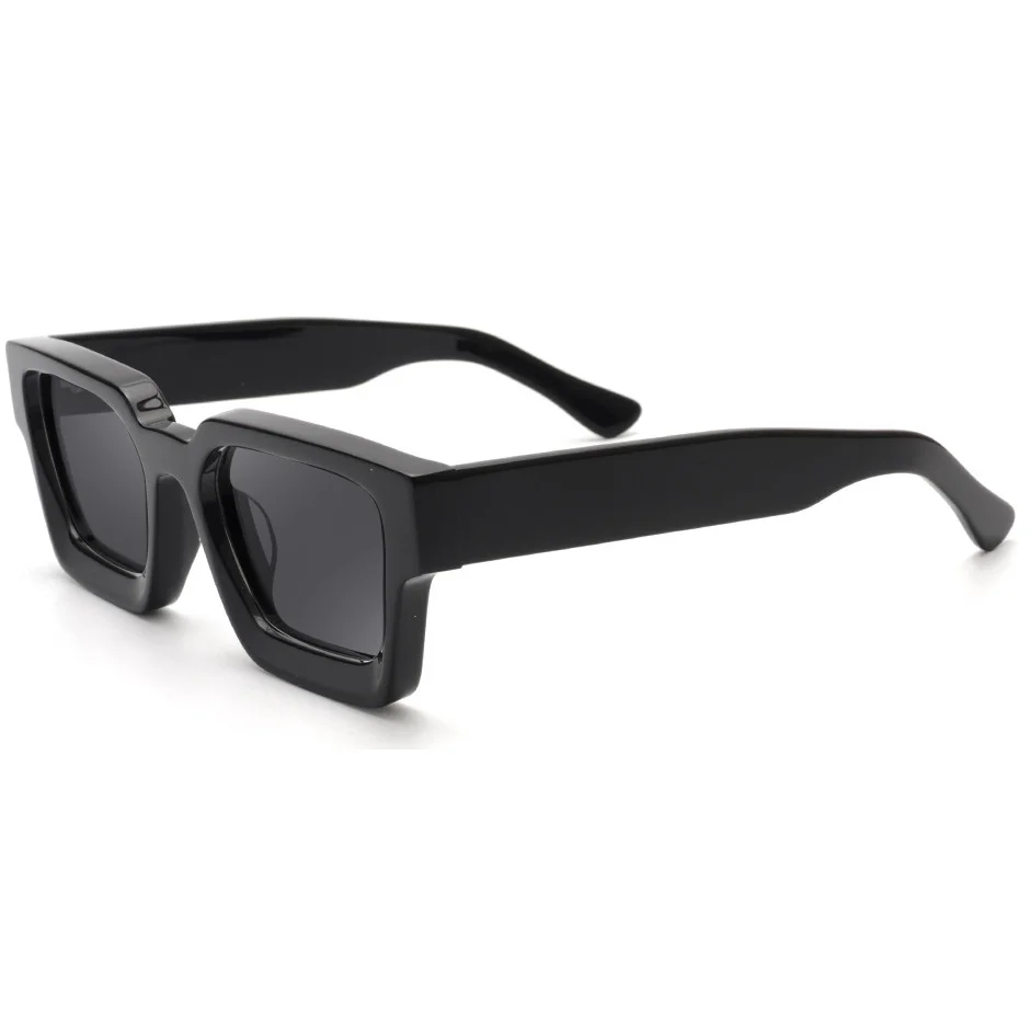 Factory Direct Oversized Sunglasses – Unisex Minimalist Trendy Thick Frame Chunky Temple Sun Glasses in Stock