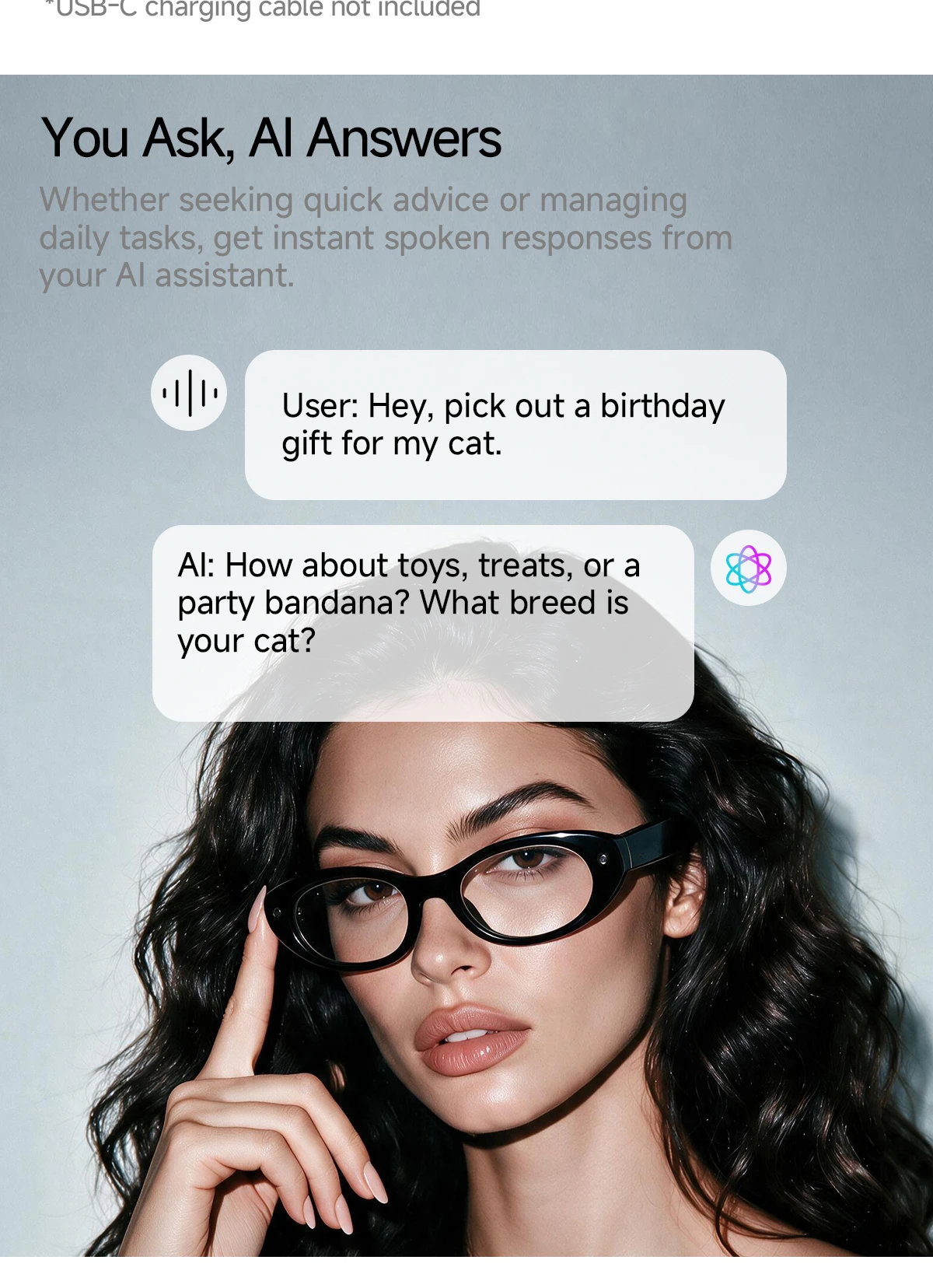 Two-Way 145 Languages Voice Translation Eyewear