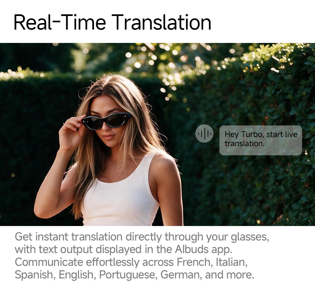 8MP Camera Smart Glasses Ultra Wide Photography