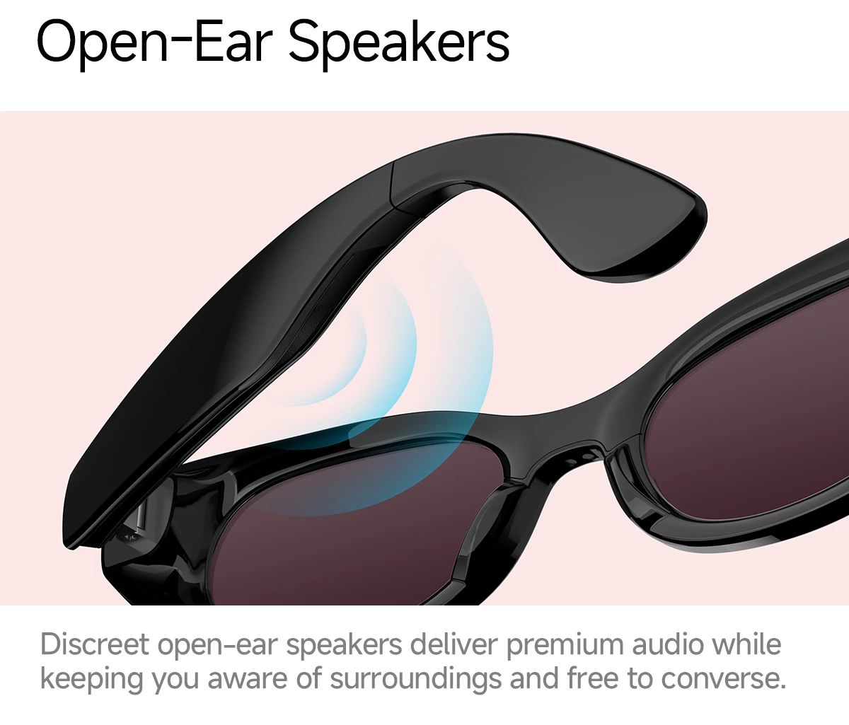 8MP Camera Smart Glasses Ultra Wide Photography