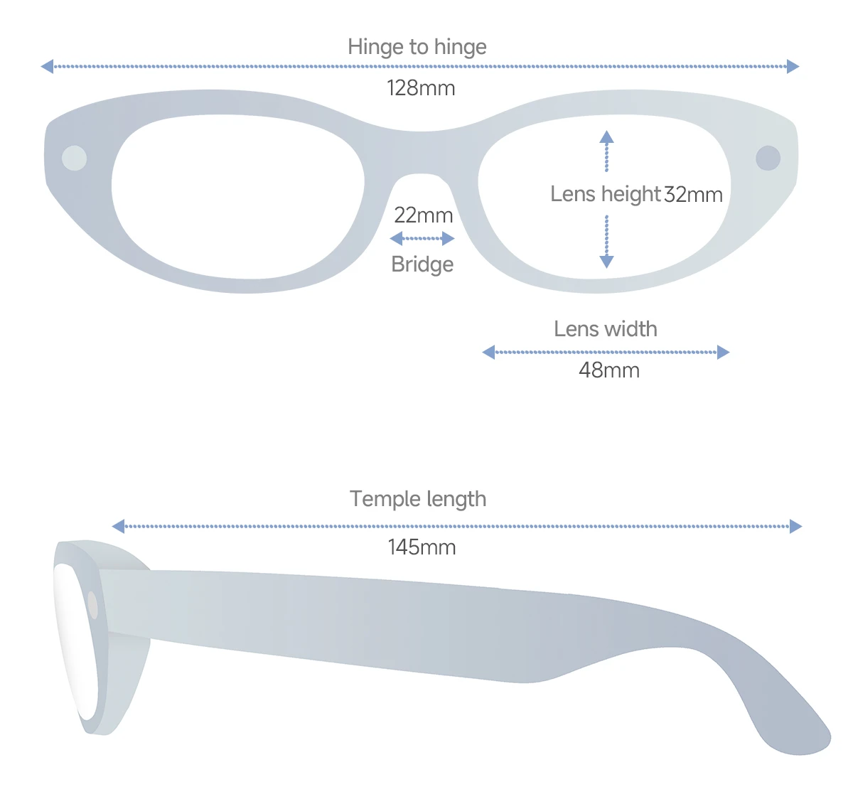 HI6 Cat-Eye AI Glasses Frame & Optical Architecture