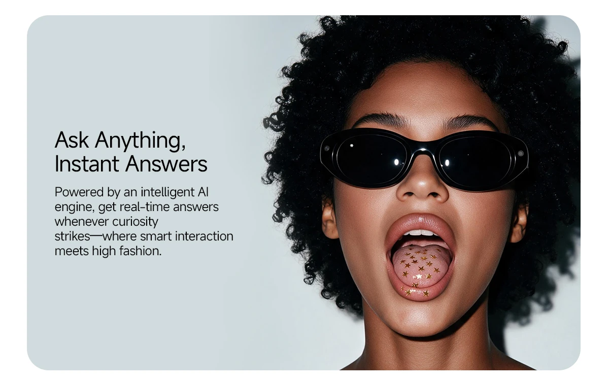 8MP Camera Smart Glasses Ultra Wide Photography