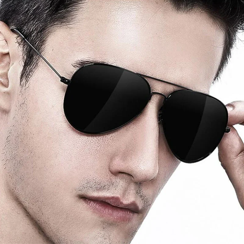 Custom Metal New Style Custom logo Promotion Fashion Double Bridge Color Lens Unisex Stainless Metal Frame Airman Sunglasses - Details 1