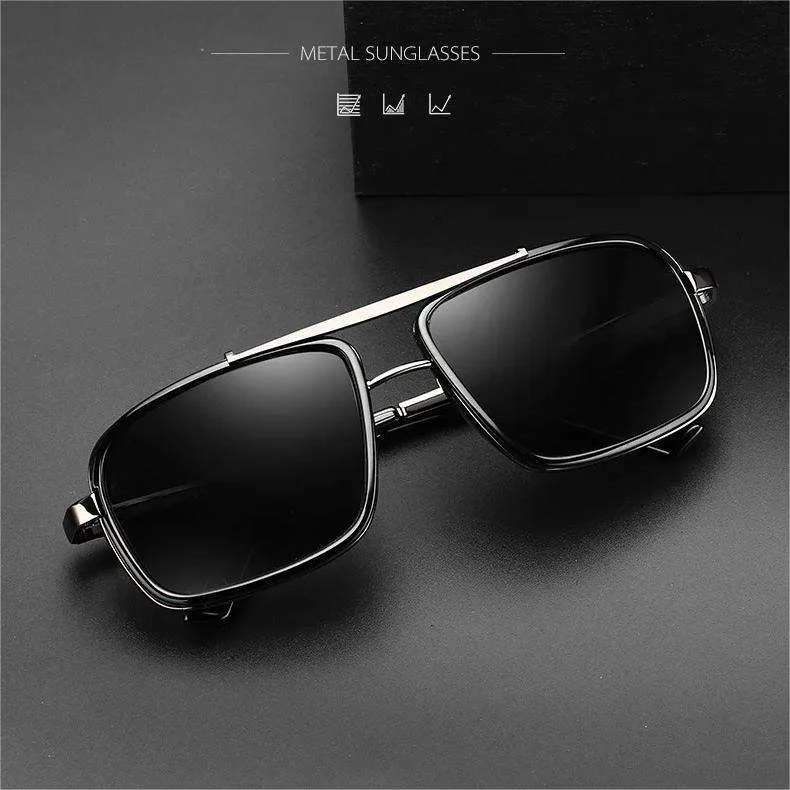 Black, Gold, Gun Metal Metal Square Pilot Wholesale Custom 2024 Gafas De Sol Driving Aviation Metal Shades Polarized Men's Sun Glasses 2024 Sport Sunglasses - View 2