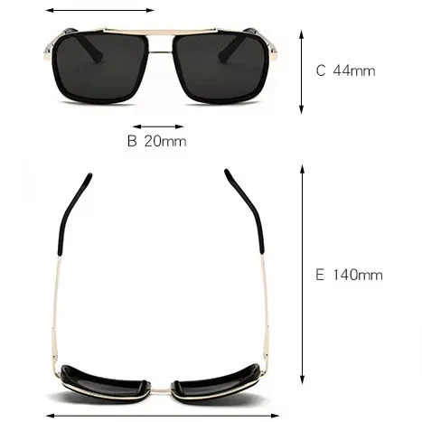 Black, Gold, Gun Metal Metal Square Pilot Wholesale Custom 2024 Gafas De Sol Driving Aviation Metal Shades Polarized Men's Sun Glasses 2024 Sport Sunglasses - View 3