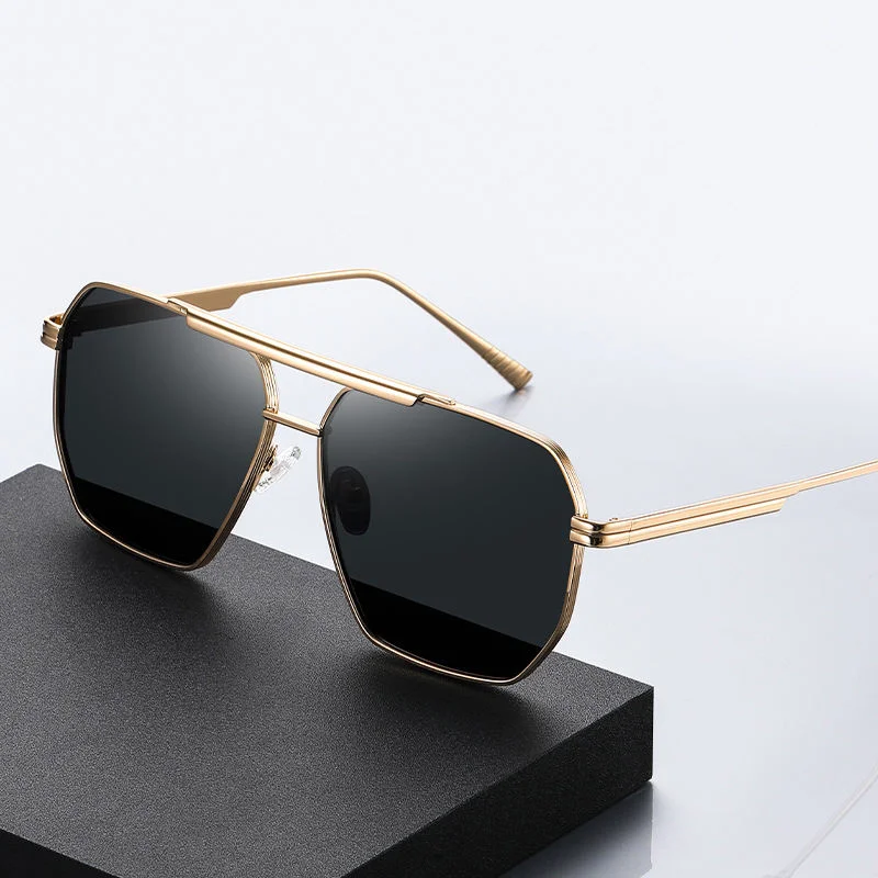 Black, Gold, 5 colors available Metal Hot Sale Polarized Sunglasses Fashion Lentes De Sol 2025 Men Women Anti Glare Sun Glasses - View 2