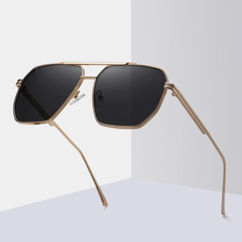 Black, Gold, 5 colors available Metal Hot Sale Polarized Sunglasses Fashion Lentes De Sol 2025 Men Women Anti Glare Sun Glasses - View 3