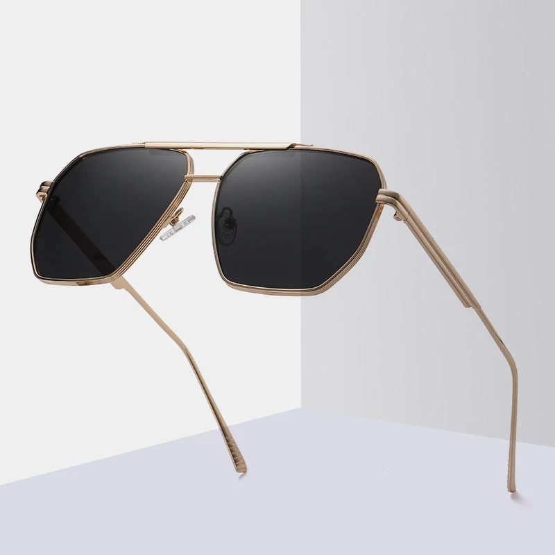 Black, Gold, 5 colors available Metal Hot Sale Polarized Sunglasses Fashion Lentes De Sol 2025 Men Women Anti Glare Sun Glasses - View 3