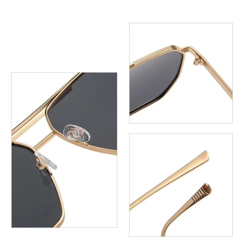 Black, Gold, 5 colors available Metal Hot Sale Polarized Sunglasses Fashion Lentes De Sol 2025 Men Women Anti Glare Sun Glasses - View 4